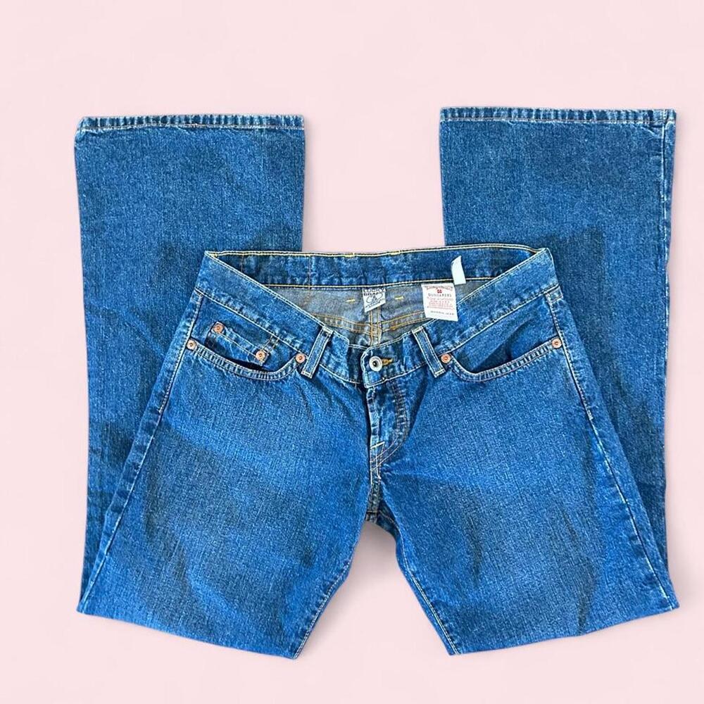 Y2k Vintage Lucky Brand Dungarees Low rise boot cut flare jeans in blue